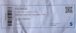 Gary Numan London Camden Electric Ballroom Ticket 2023